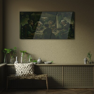 Tableau en verre Souper dans le nuage d'ombre