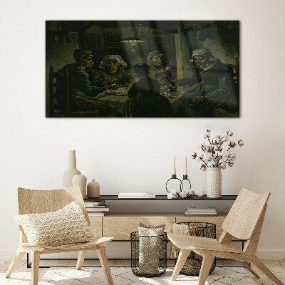 Tableau en verre Souper dans le nuage d'ombre