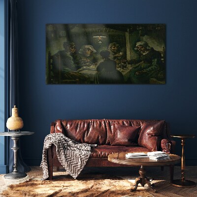 Tableau en verre Souper dans le nuage d'ombre