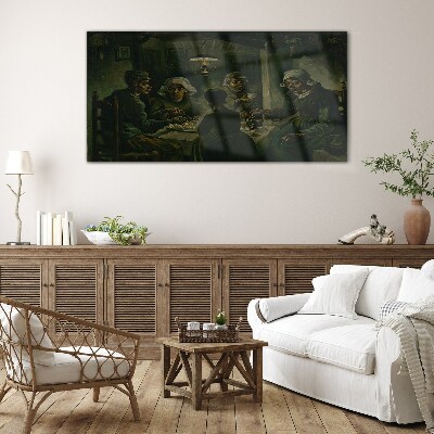 Tableau en verre Souper dans le nuage d'ombre