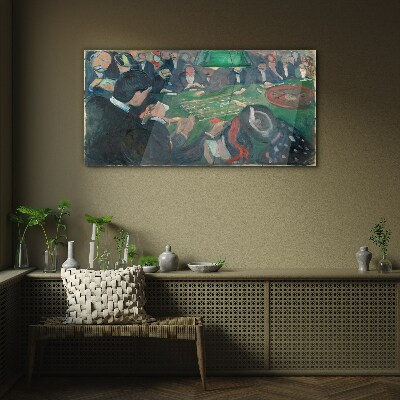Tableau en verre Jeu de poker