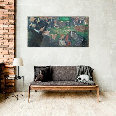 Tableau en verre Jeu de poker