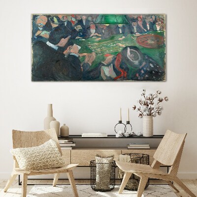 Tableau en verre Jeu de poker