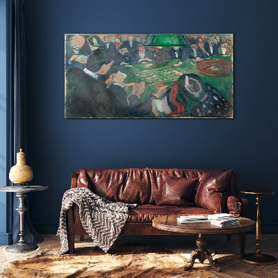 Tableau en verre Jeu de poker