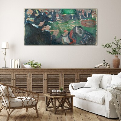 Tableau en verre Jeu de poker