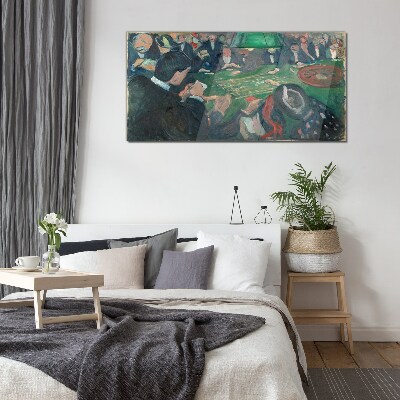 Tableau en verre Jeu de poker
