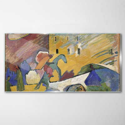 Tableau sur verre Mouvement et couleur dans le paysage