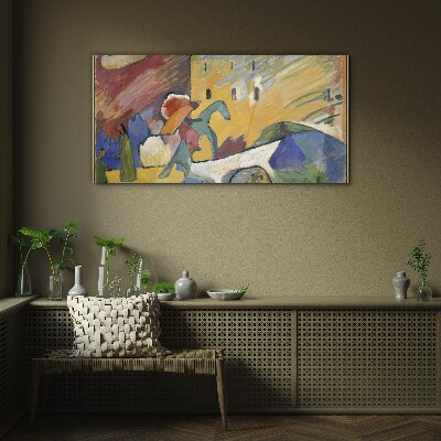 Tableau sur verre Mouvement et couleur dans le paysage