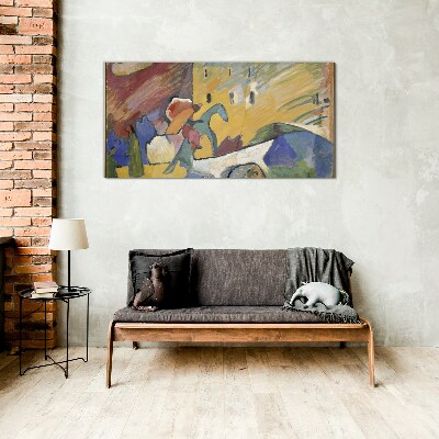 Tableau sur verre Mouvement et couleur dans le paysage