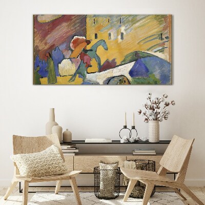 Tableau sur verre Mouvement et couleur dans le paysage