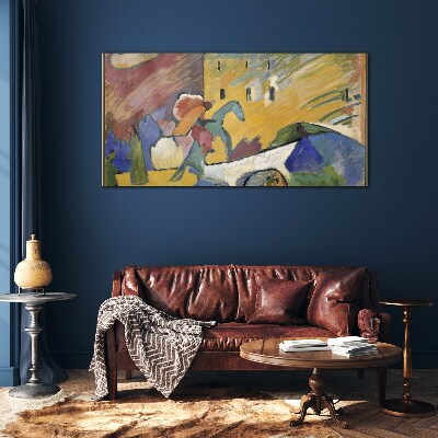 Tableau sur verre Mouvement et couleur dans le paysage