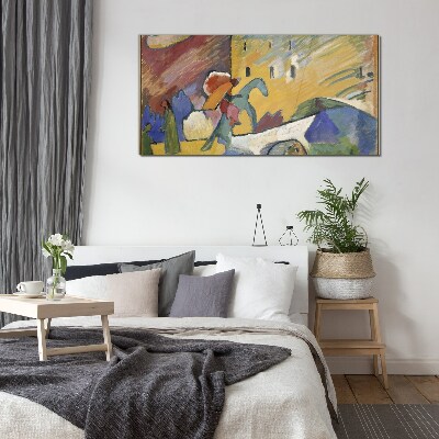 Tableau sur verre Mouvement et couleur dans le paysage