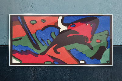 Tableau imprimé sur verre Composition abstraite en couleurs