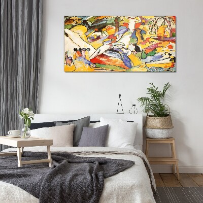 Tableau sur verre Le chaos coloré de la vie