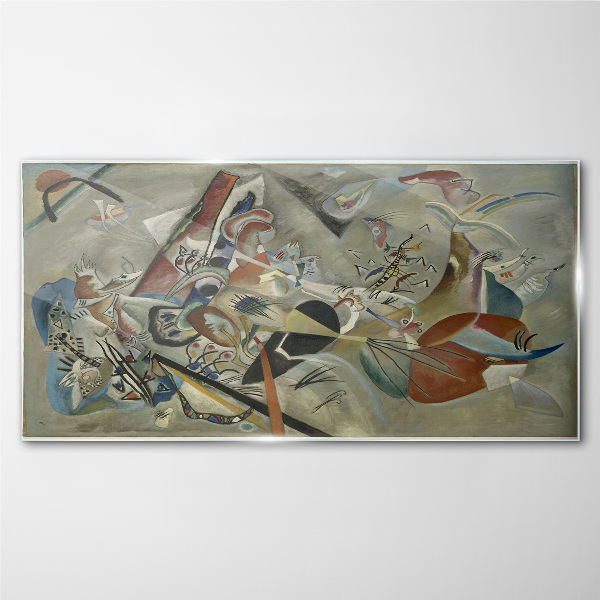 Tableau verre imprimé Paysage abstrait de couleurs