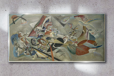 Tableau verre imprimé Paysage abstrait de couleurs