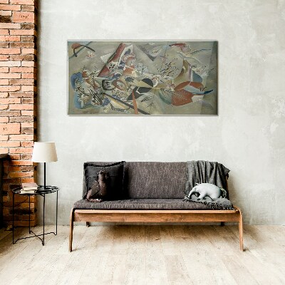 Tableau verre imprimé Paysage abstrait de couleurs