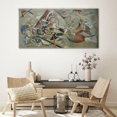Tableau verre imprimé Paysage abstrait de couleurs