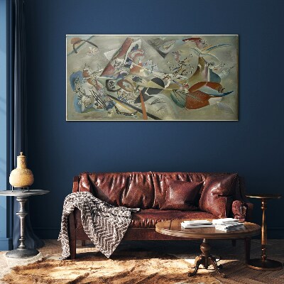 Tableau verre imprimé Paysage abstrait de couleurs