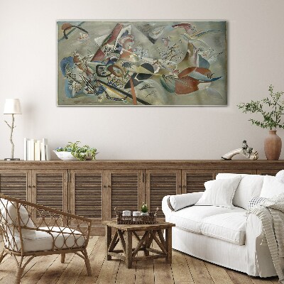 Tableau verre imprimé Paysage abstrait de couleurs