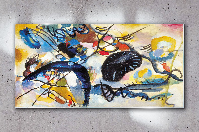 Tableau imprimé sur verre Paysage abstrait de couleurs