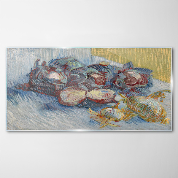 Tableau verre imprimé Légumes sur la table