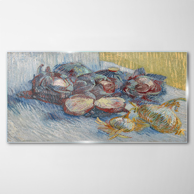 Tableau verre imprimé Légumes sur la table