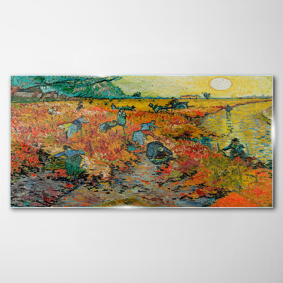 Tableau imprimé sur verre Les cueilleurs de blé