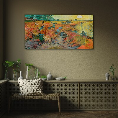 Tableau imprimé sur verre Les cueilleurs de blé