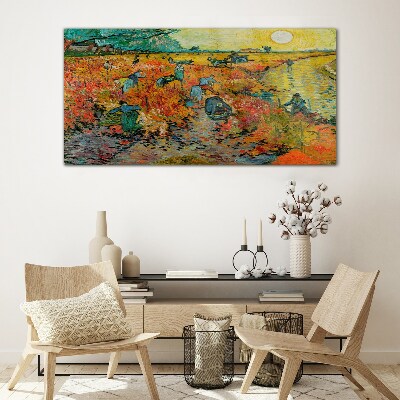 Tableau imprimé sur verre Les cueilleurs de blé