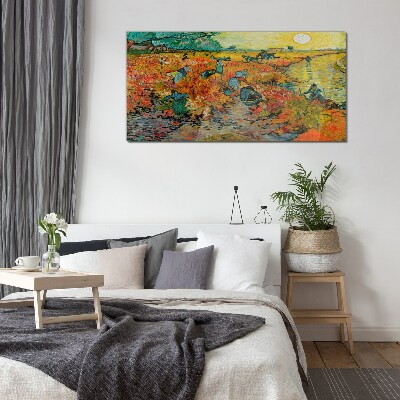 Tableau imprimé sur verre Les cueilleurs de blé