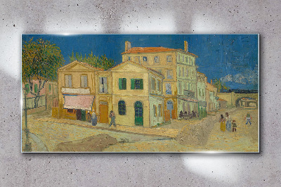 Tableau verre imprimé Paysage d'une ville au soleil