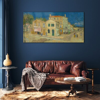 Tableau verre imprimé Paysage d'une ville au soleil
