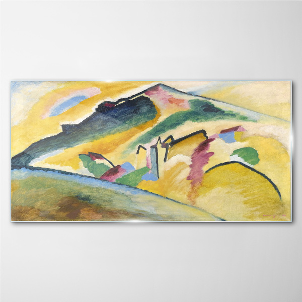 Tableau sur verre Les couleurs du paysage de montagne