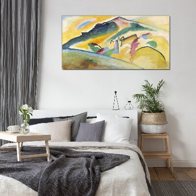 Tableau sur verre Les couleurs du paysage de montagne