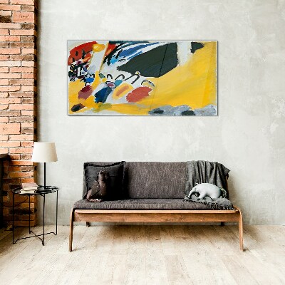 Tableau imprimé sur verre Couleurs en mouvement