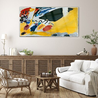 Tableau imprimé sur verre Couleurs en mouvement