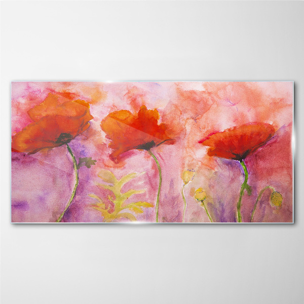 Tableau sur verre Un rêve floral dans les tons de rose