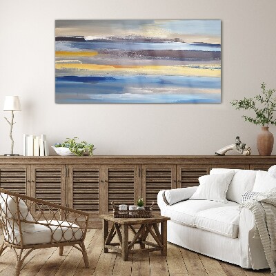 Tableau imprimé sur verre Des vagues calmes de couleurs