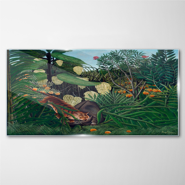 Tableau sur verre Le monde mystérieux de la jungle