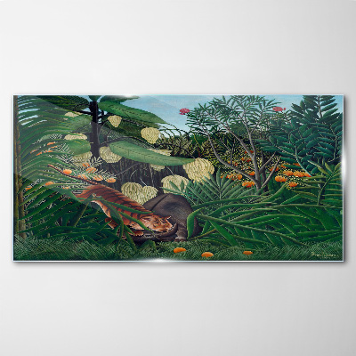 Tableau sur verre Le monde mystérieux de la jungle