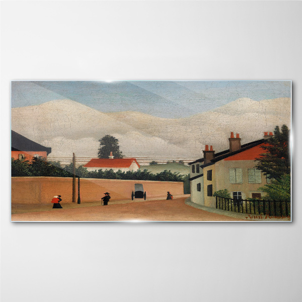Tableau photo sur verre Une rue calme dans le paysage