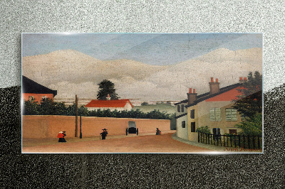 Tableau photo sur verre Une rue calme dans le paysage