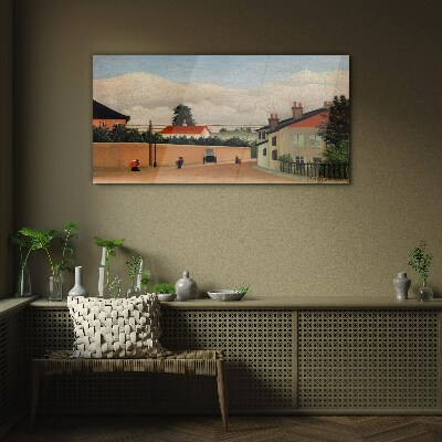 Tableau photo sur verre Une rue calme dans le paysage