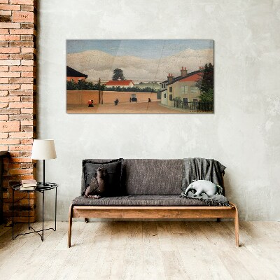 Tableau photo sur verre Une rue calme dans le paysage