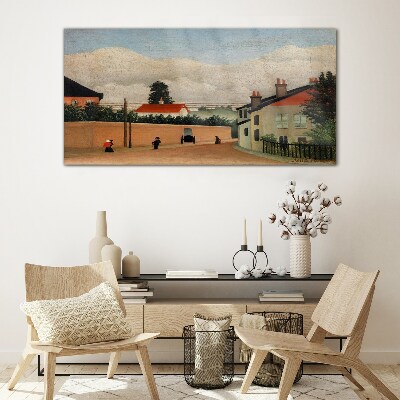 Tableau photo sur verre Une rue calme dans le paysage