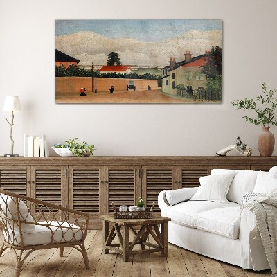 Tableau photo sur verre Une rue calme dans le paysage