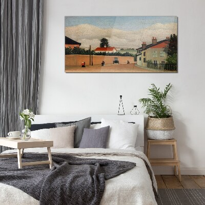 Tableau photo sur verre Une rue calme dans le paysage