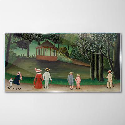 Tableau en verre Une promenade dans le parc