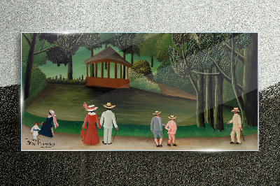 Tableau en verre Une promenade dans le parc